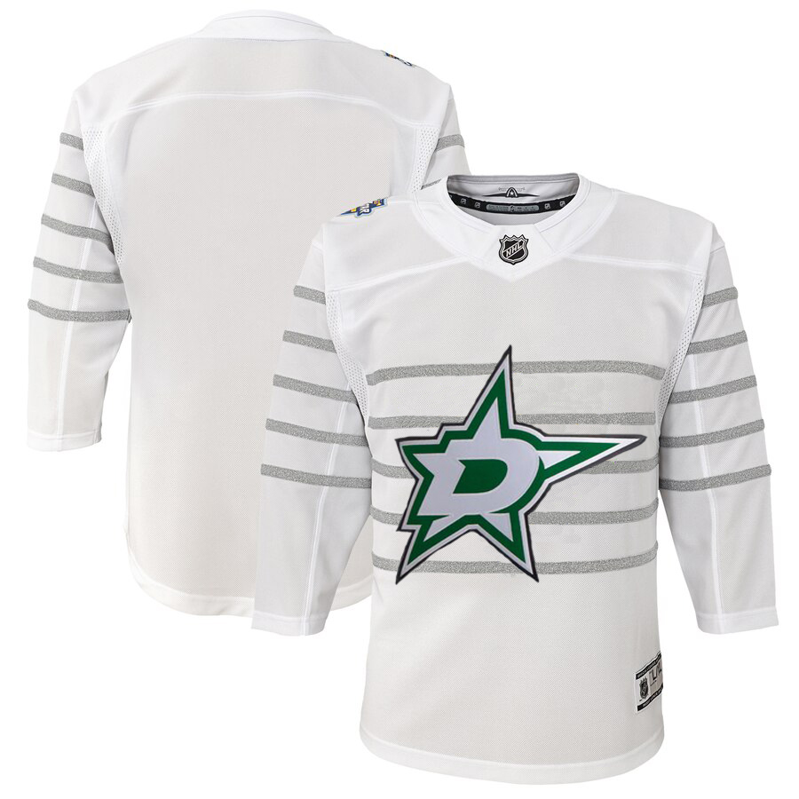 Youth Dallas Stars White 2020 NHL All-Star Game Premier Jersey->youth nhl jersey->Youth Jersey